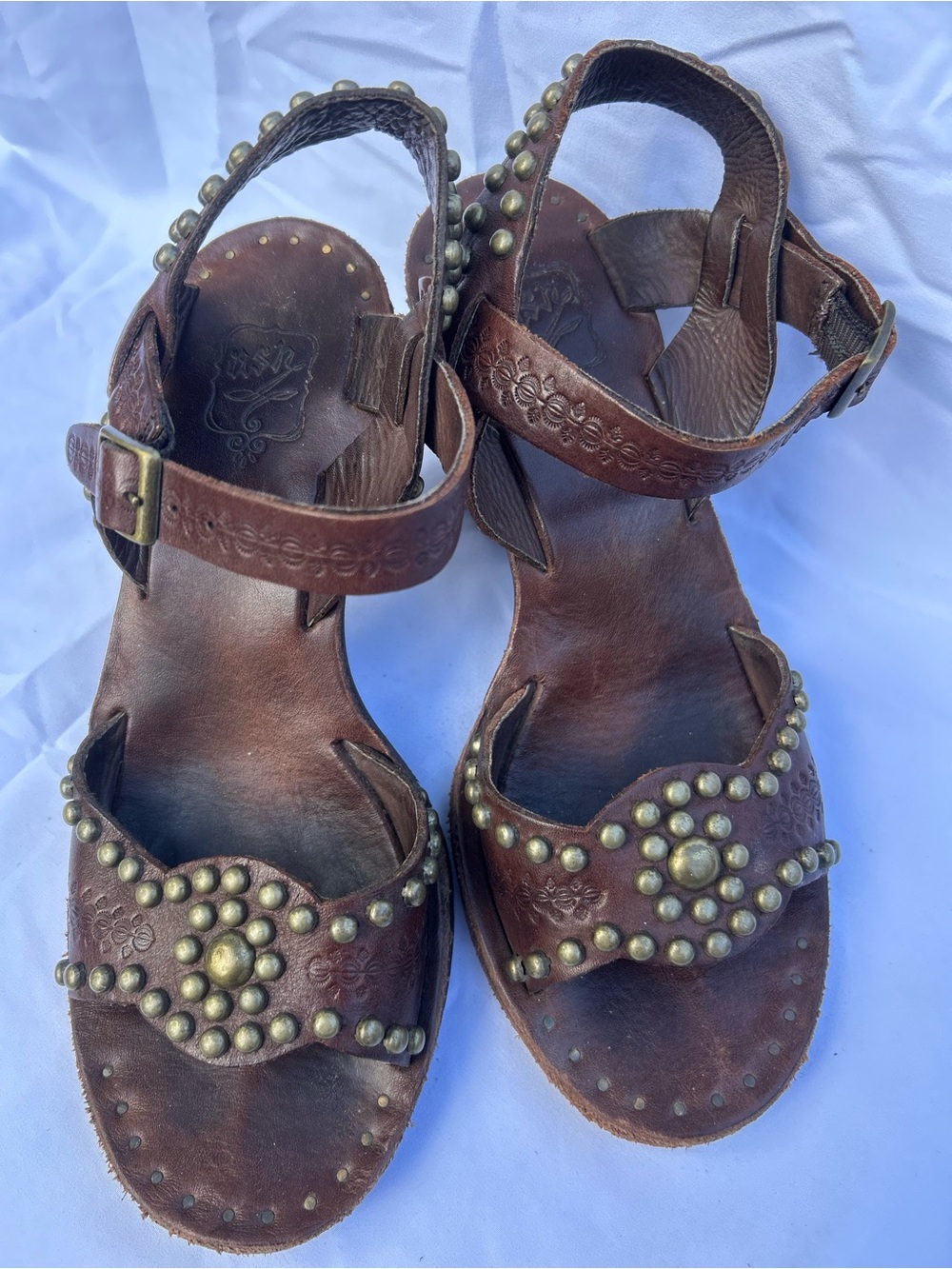 Y2K Ash boho style leather heels